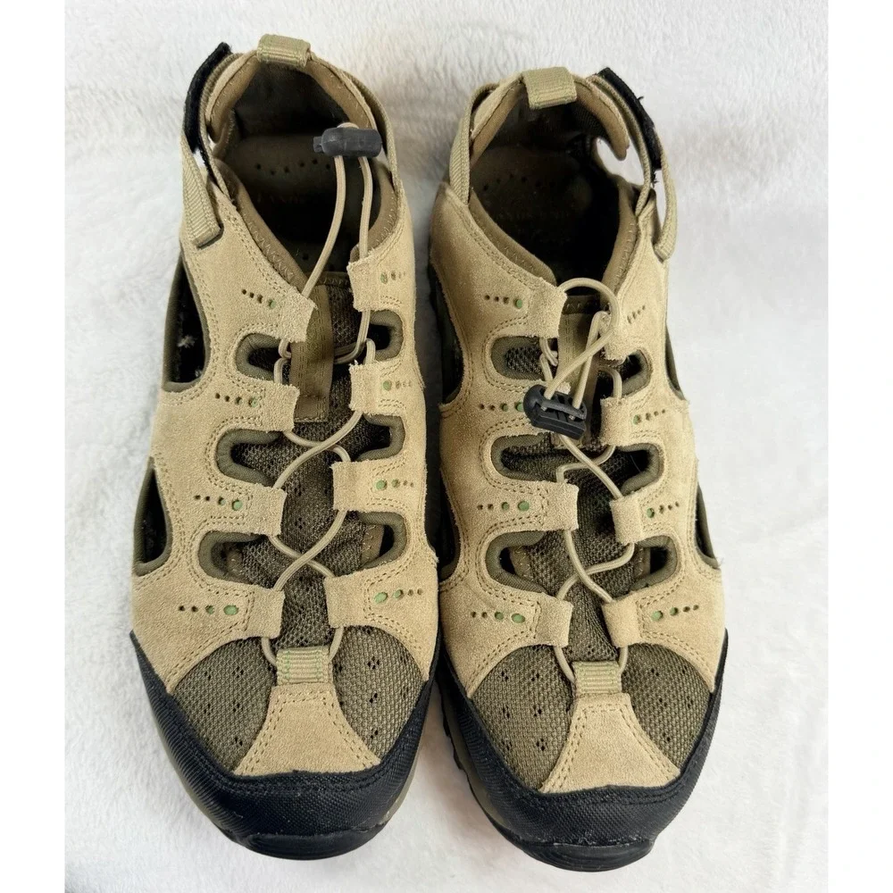 Lands' End Women's Hiking Trek Water Sandals Size 10 Brown Tan Style 191511